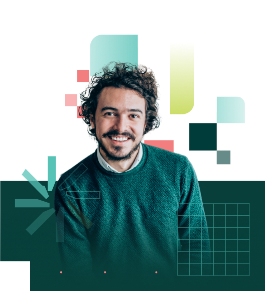 Man in green sweater